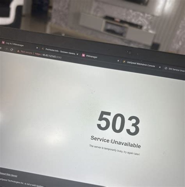 Are 503 service temporarily unavailable?