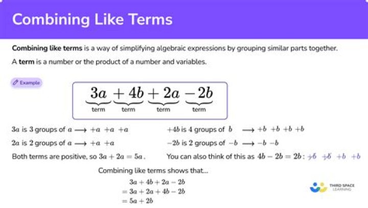 Are combining like terms?
