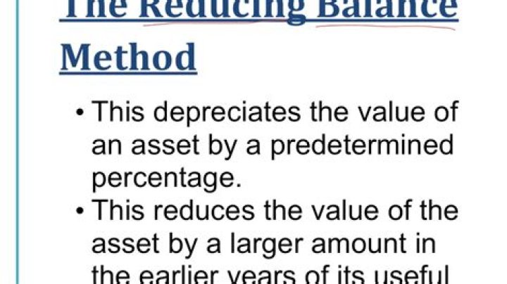 By reducing balance method?