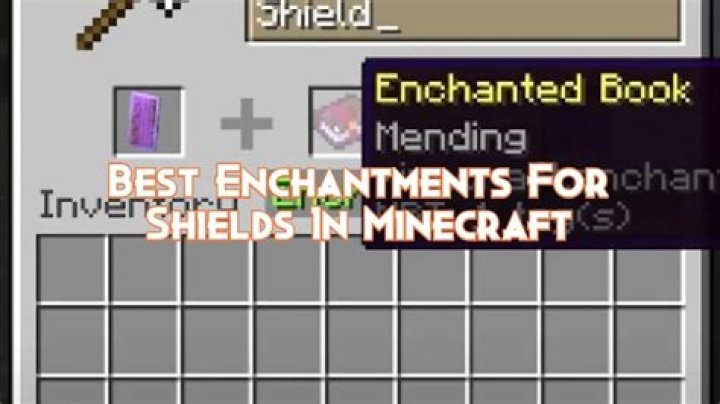 Can shield be enchanted in minecraft?