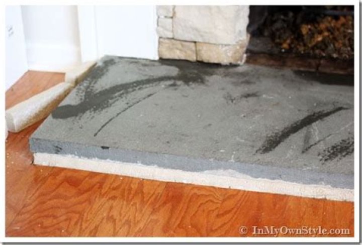 Can you paint a concrete fireplace hearth?
