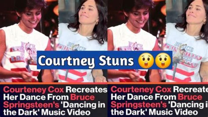 Did Courtney Cox dance with Bruce Springsteen?