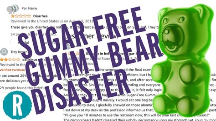 Do sugarless gummy bears cause diarrhea?