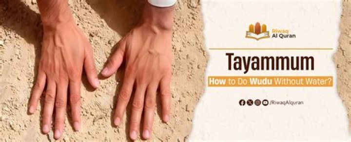 Do wudu without water?