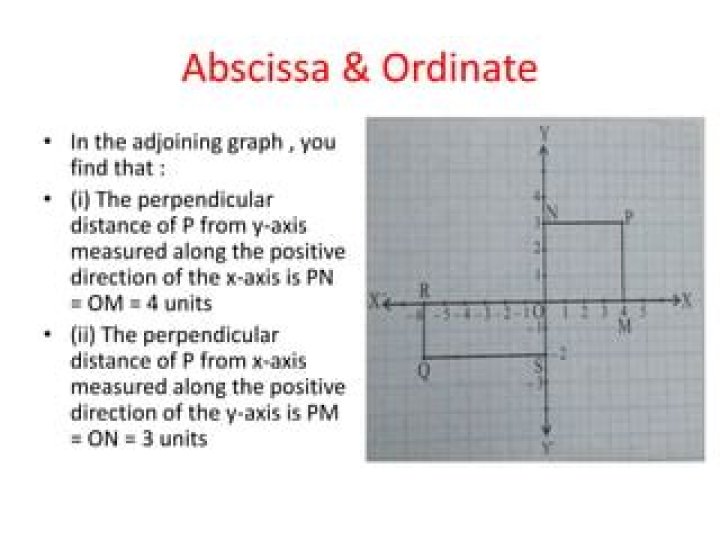 Do you explain abscissa and ordinate?