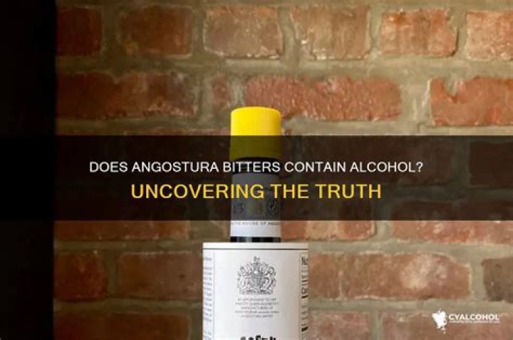 Does angostura bitters contain alcohol?