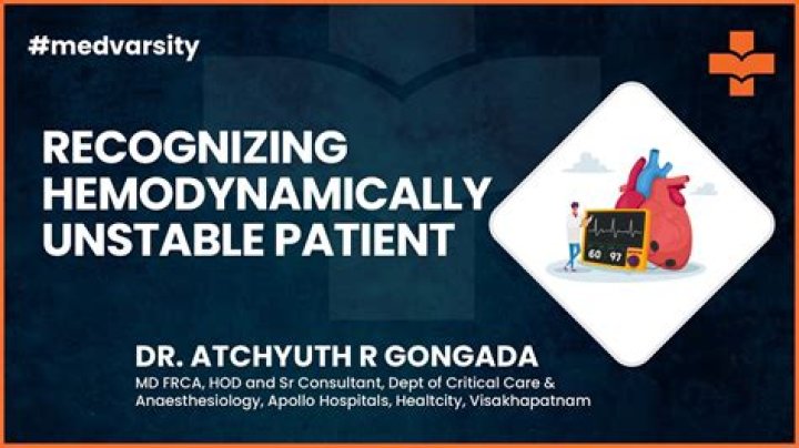 Does hemodynamically unstable mean?