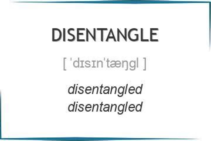 Does untangle mean disentangle?