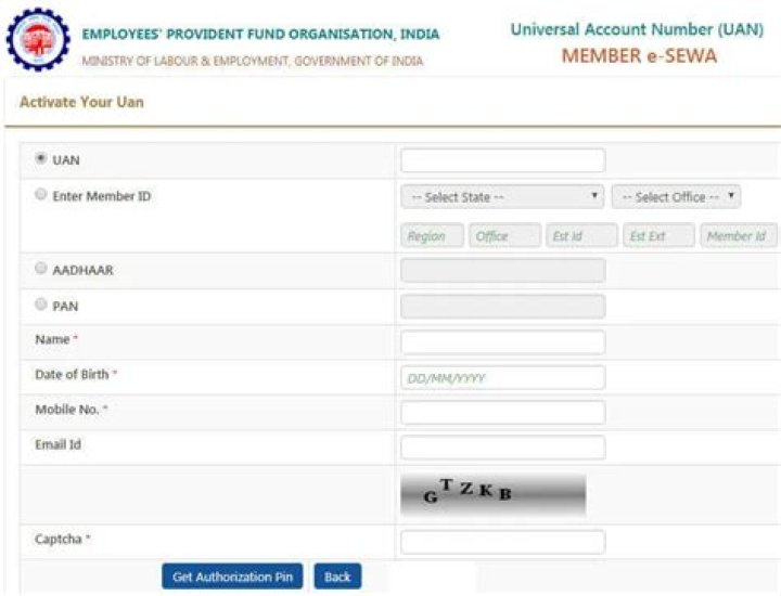 For activate uan number?