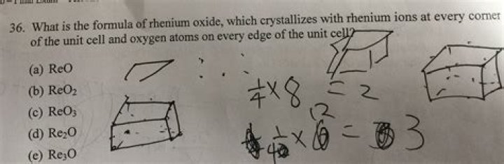 Formula for rhenium oxide?