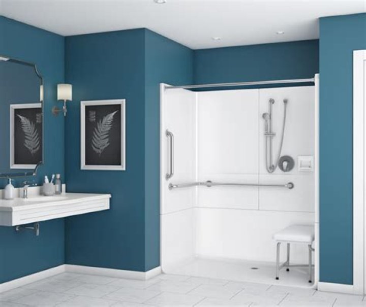 How big is a handicap shower?