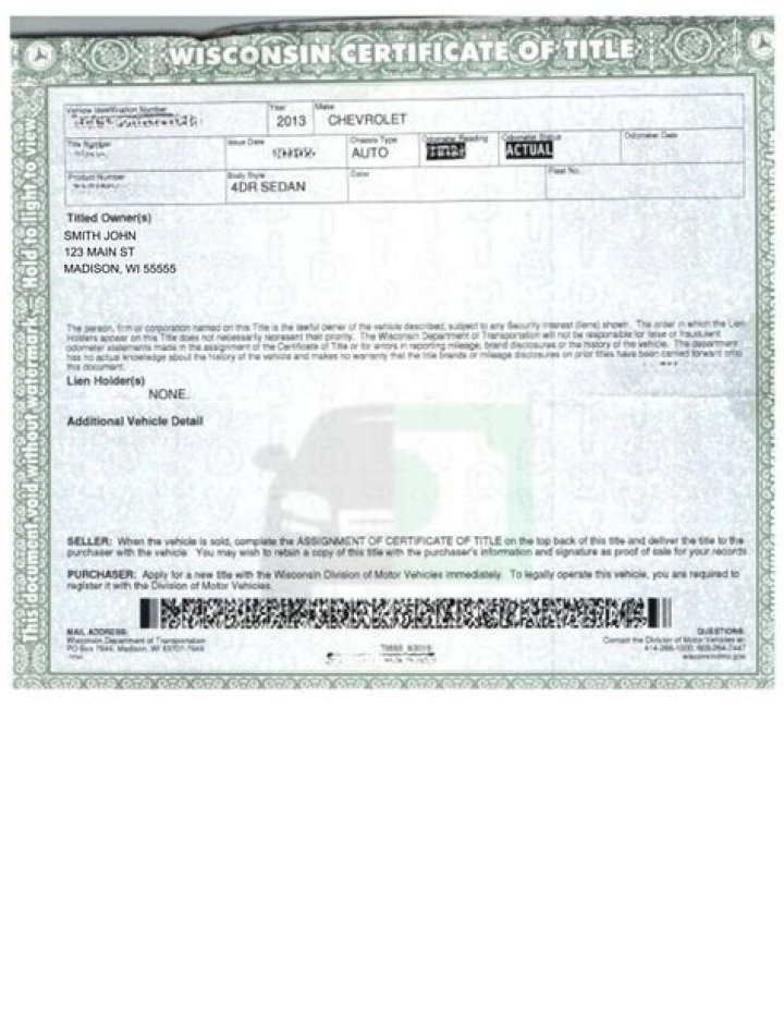 How do I get a copy of my car title in Wisconsin?