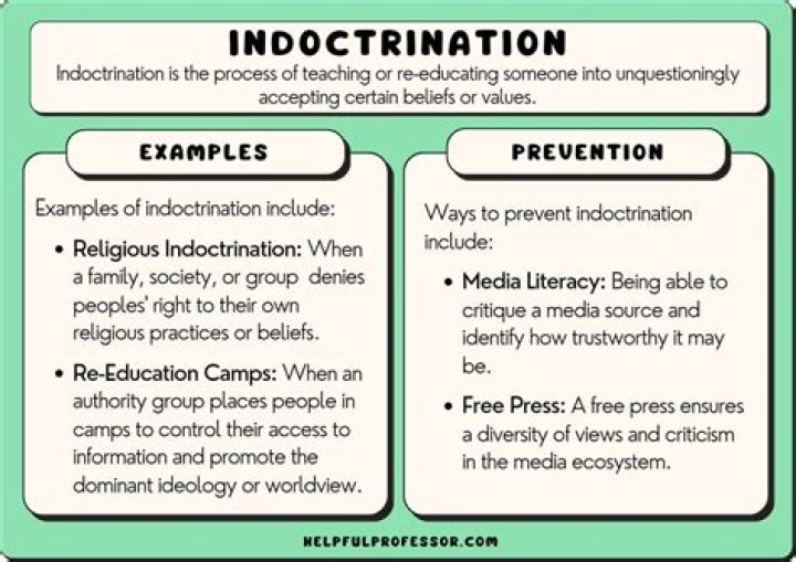 How do you use indoctrinate in a sentence?