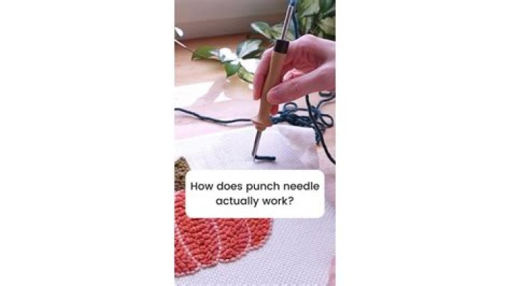 How does the punch needle work?