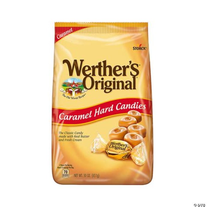 How many werthers in 34 oz bag?