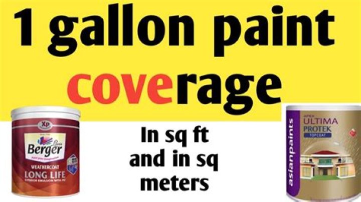 How much does a gallon of exterior paint cover?