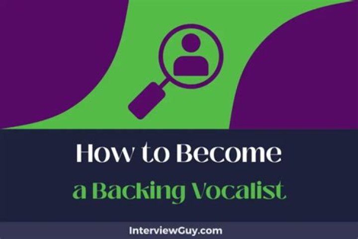 How to be a backing vocalist?