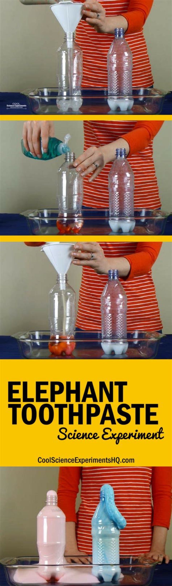 How to elephant toothpaste experiment?