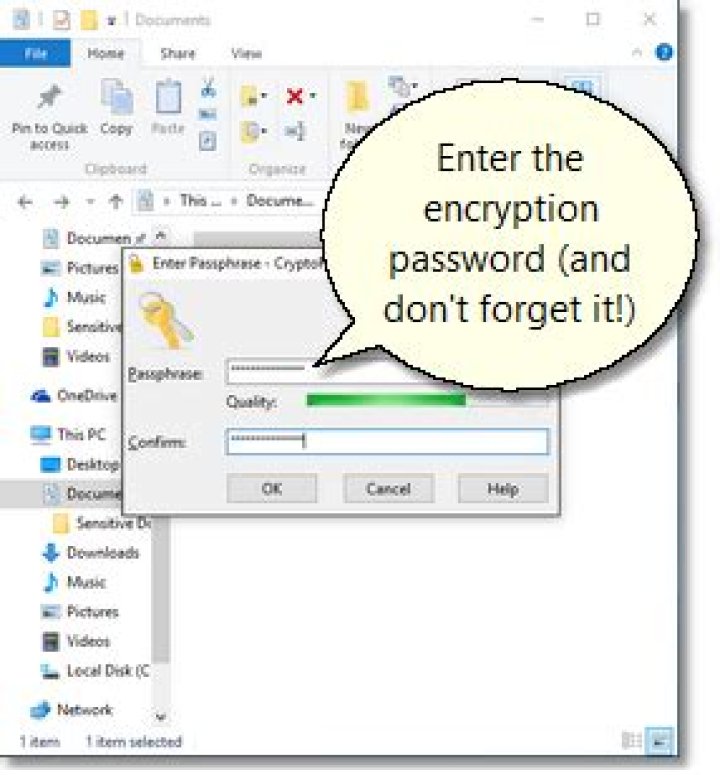How to encrypt a folder?