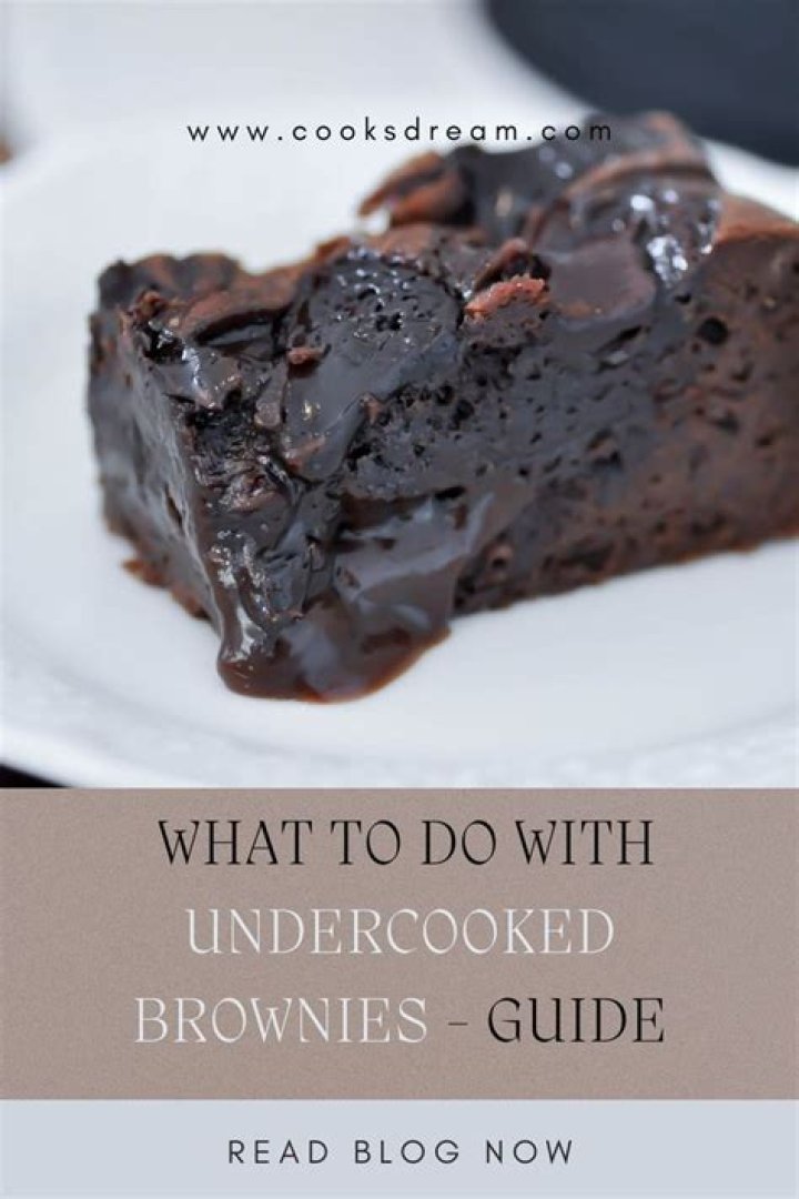 How to fix undercooked brownies?