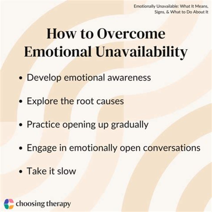 How to help emotional unavailability?