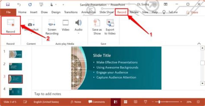 How to play narrations on powerpoint?