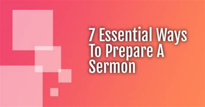 How to preach a sermon?