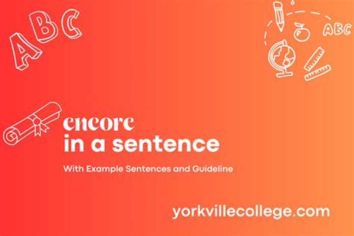 How to use encore in a sentence?