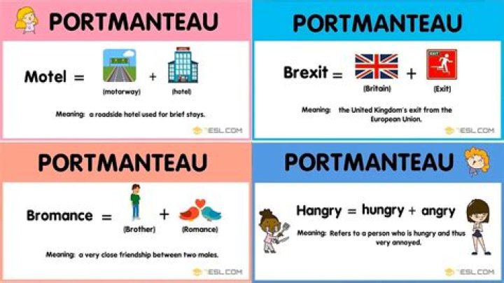 How to use portmanteau in a sentence?