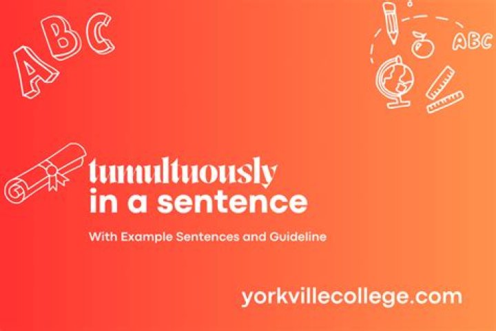 How to use tumultuously in a sentence?