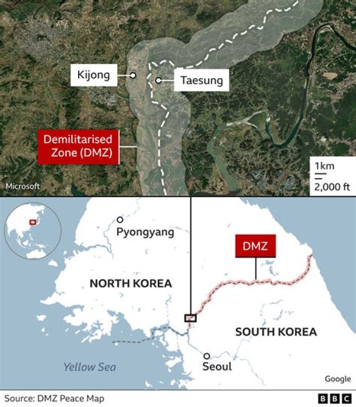In 1952 the demilitarized zone was created. where was it located?