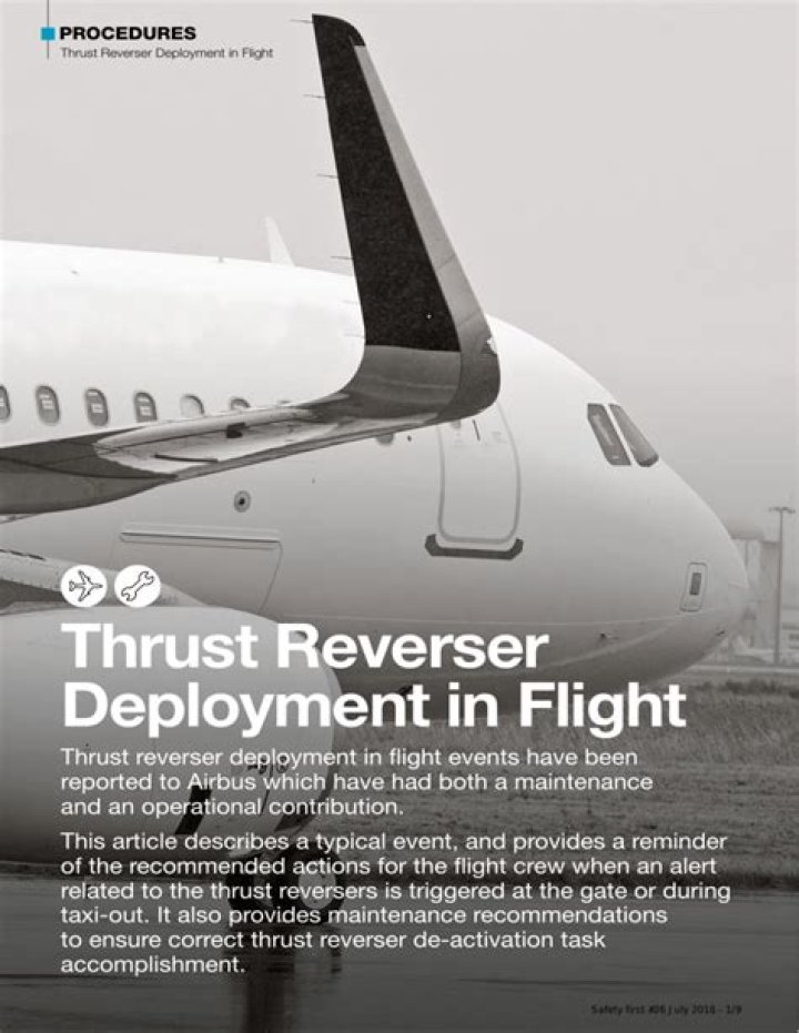 In flight thrust reverser deployment?