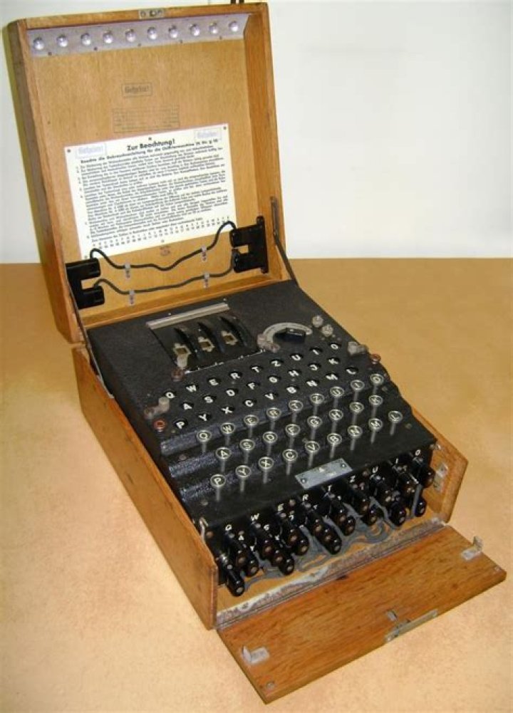In what war was the enigma machine infamously used?