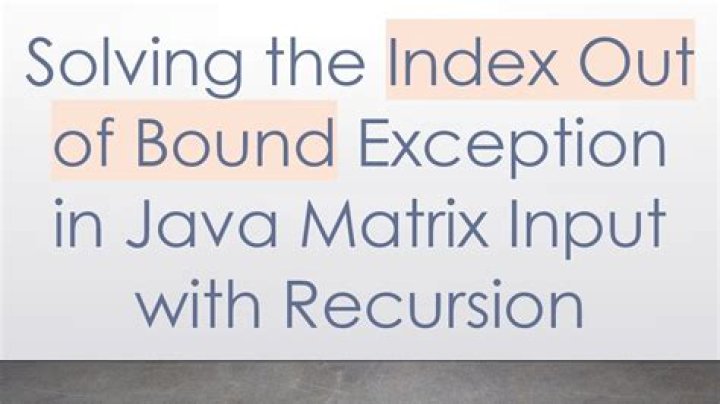 Index out of bound exception in java?