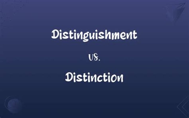 Is distinguishment a word?