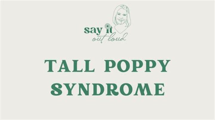 On tall poppy syndrome?