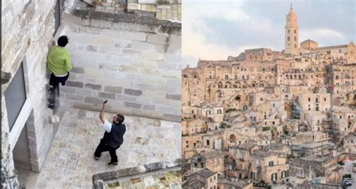 Parkour Runner Damages Historic Building In Matera, Italy