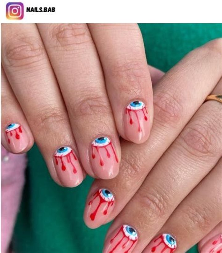 This Blinking Eyeball Nail Art Is Terrifying — But We Can’t Look Away