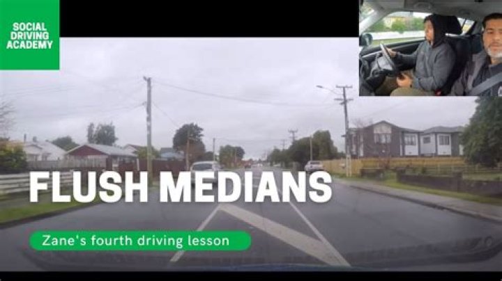 What are flush medians?