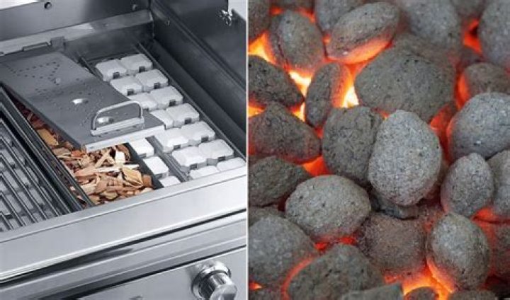 What briquettes in gas grill?