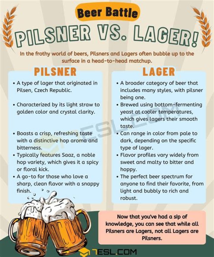 What defines a pilsner beer?