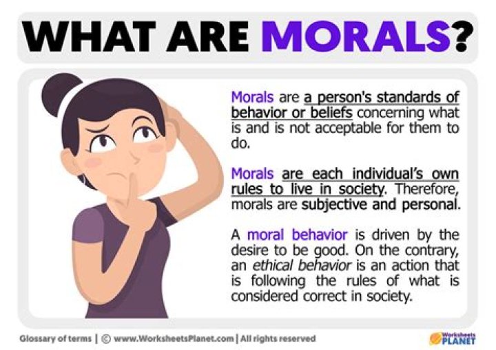What dies moral mean?