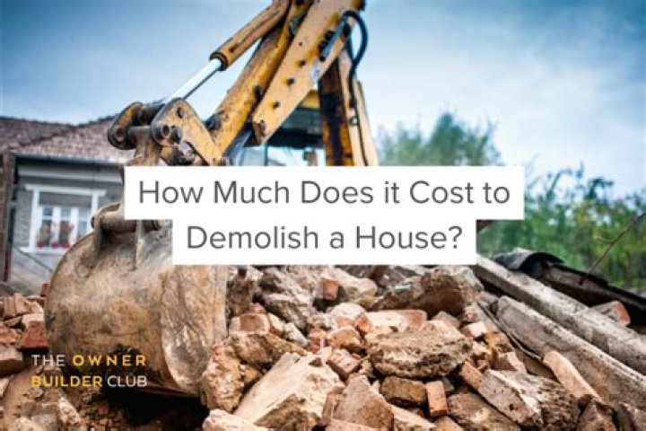 What does it cost to demolish a house?