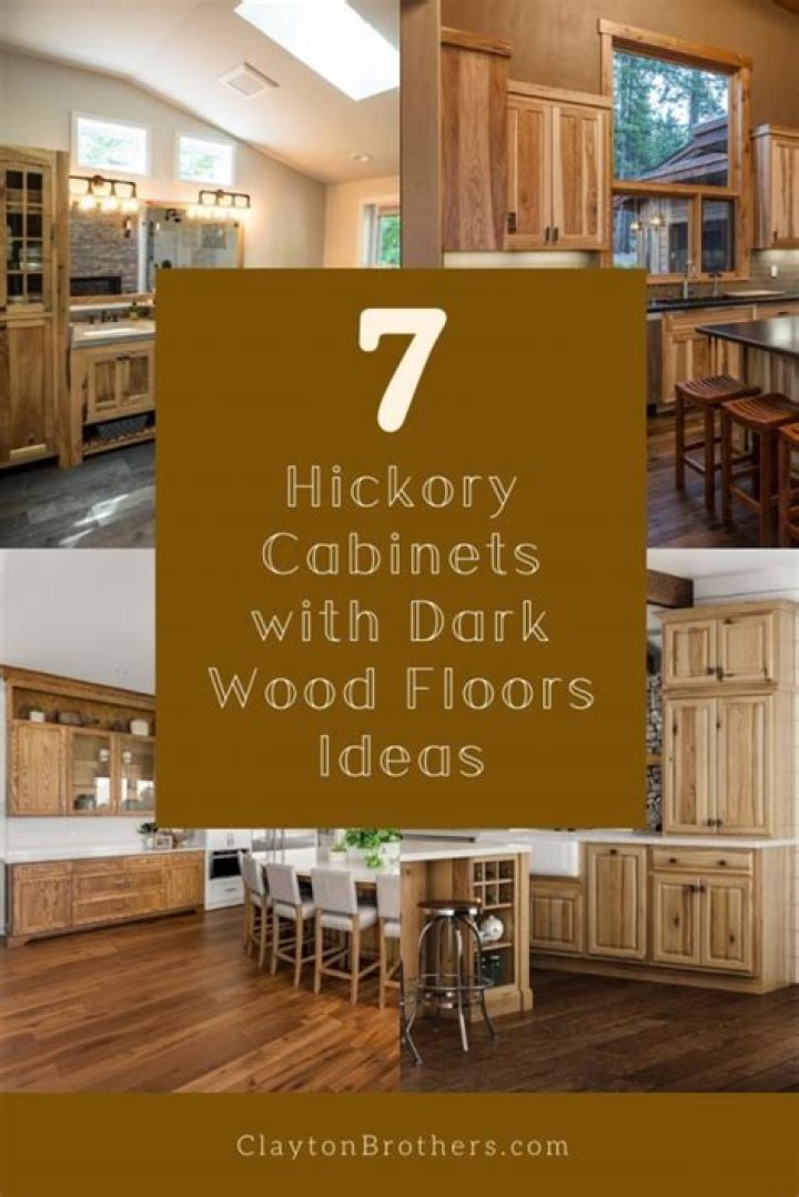 What flooring goes with hickory cabinets?