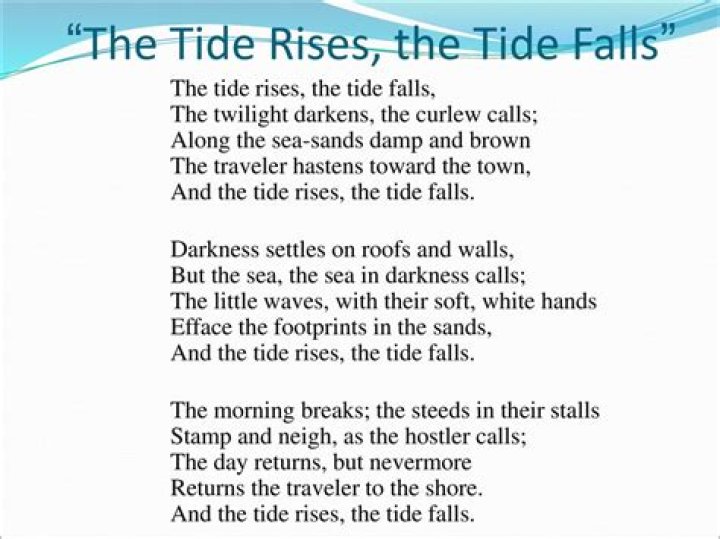 What happens at twilight in the tide rises the tide falls?