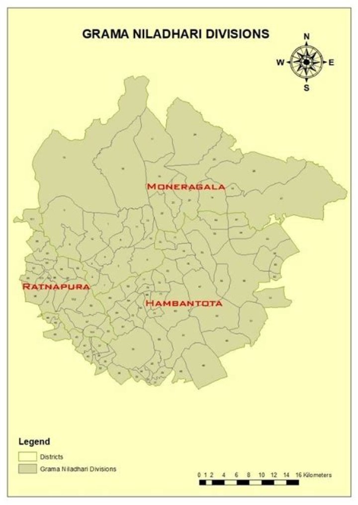 What is a grama niladhari division?