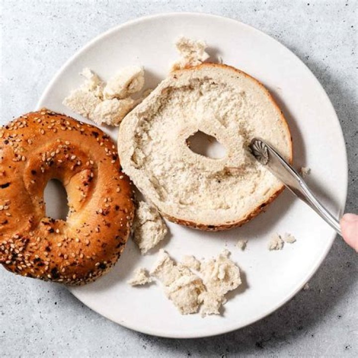 What is a scooped out bagel?