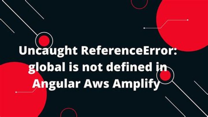 What is an uncaught reference error?