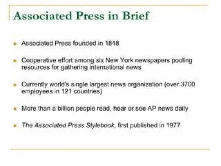 What is Associated Press style?