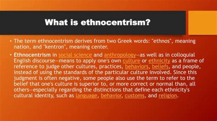 What is ethnocentrism quizlet?